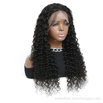 Deep Wave Lace Front Wig 13x4 13x6 360 Lace Frontal Wig 100% Human Hair Virgin Brazilian Human Hair Full Lace Wig